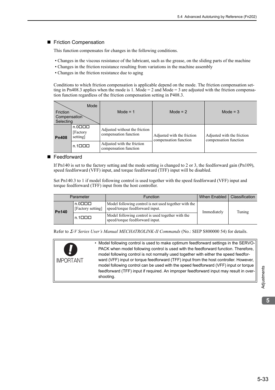 Yaskawa Sigma-5 User Manual: Design and Maintenance - Rotary Motors - MECHATROLINK-II Communications Reference User Manual | Page 186 / 376