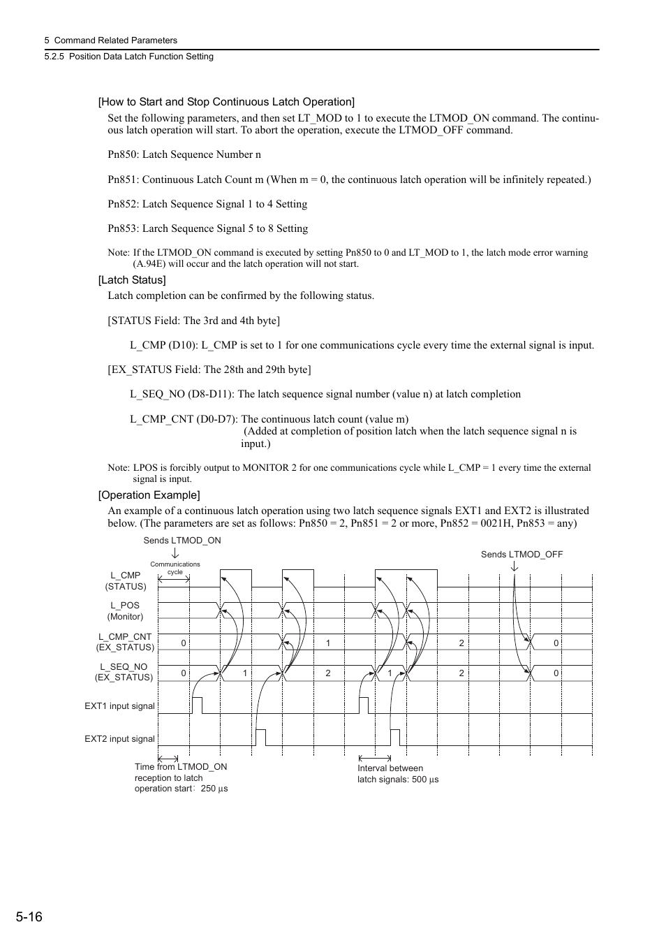 Yaskawa Sigma-5 User Manual: MECHATROLINK-II Commands User Manual | Page 105 / 142