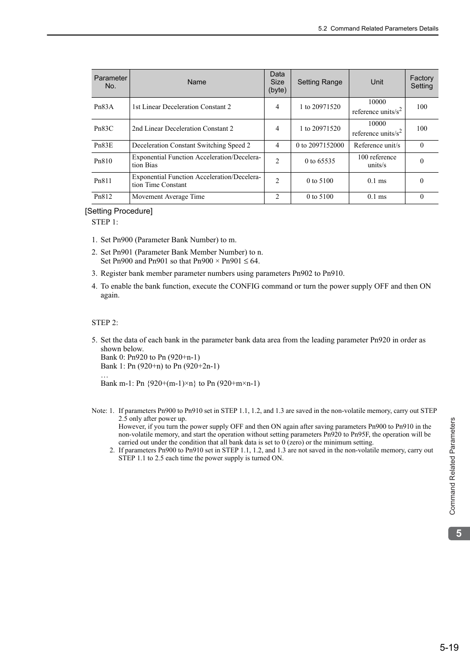 Yaskawa Sigma-5 User Manual: MECHATROLINK-II Commands User Manual | Page 108 / 142