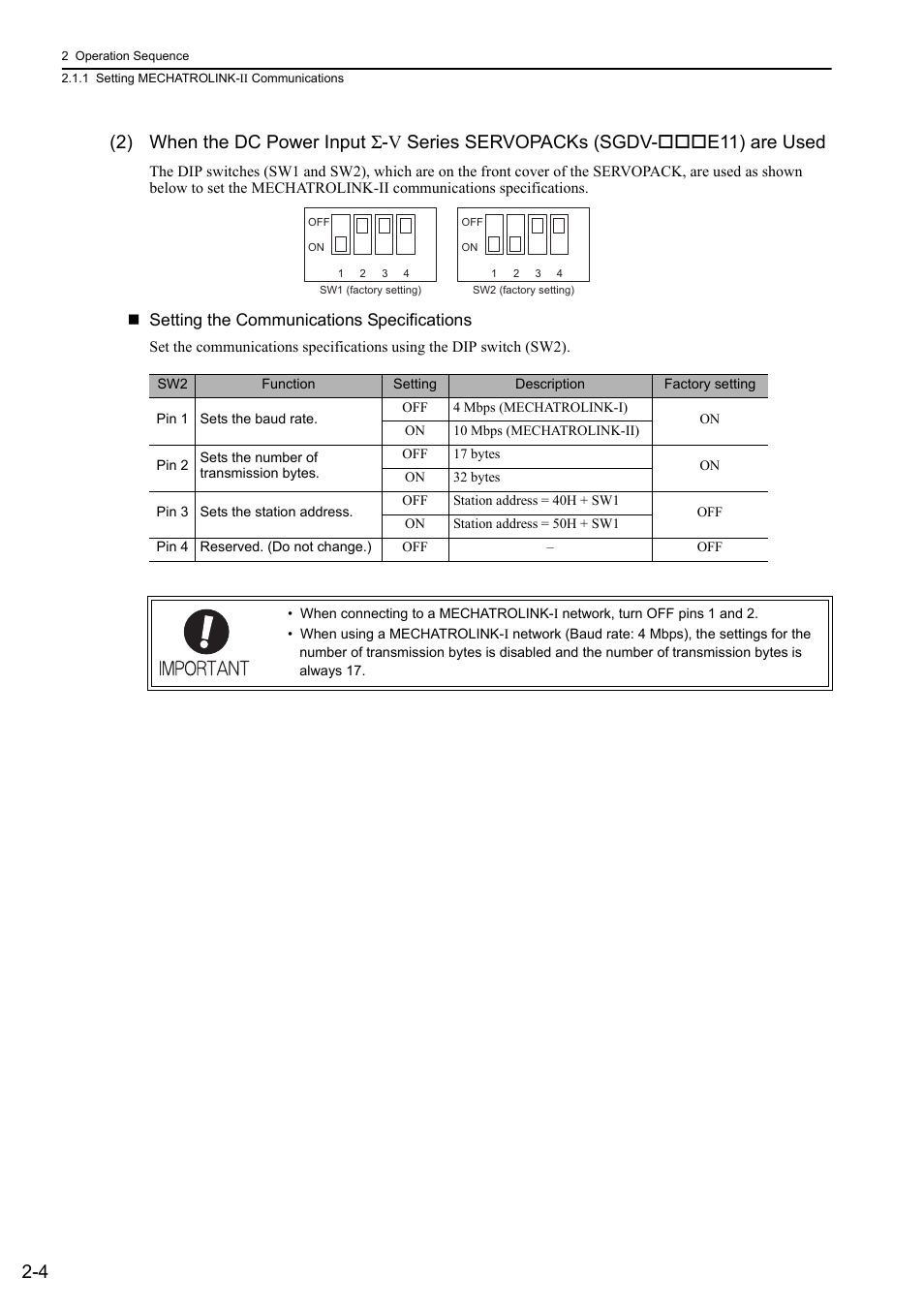 Yaskawa Sigma-5 User Manual: MECHATROLINK-II Commands User Manual | Page 21 / 142