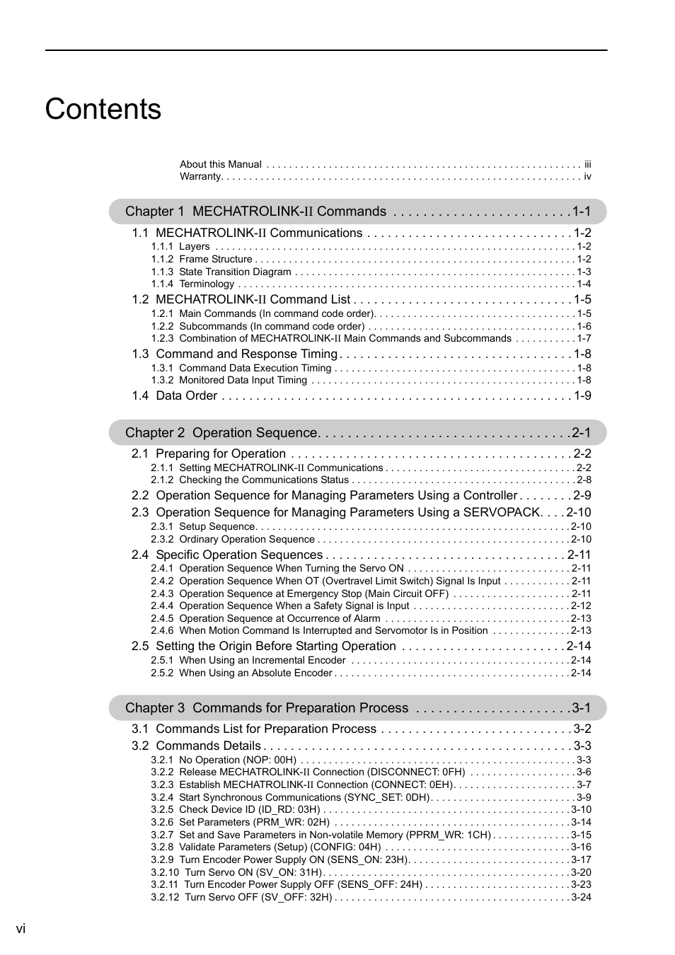 Yaskawa Sigma-5 User Manual: MECHATROLINK-II Commands User Manual | Page 6 / 142