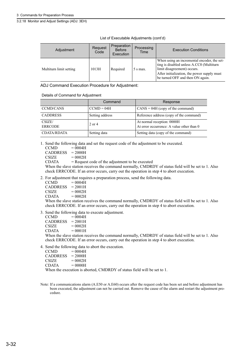 Yaskawa Sigma-5 User Manual: MECHATROLINK-II Commands User Manual | Page 63 / 142
