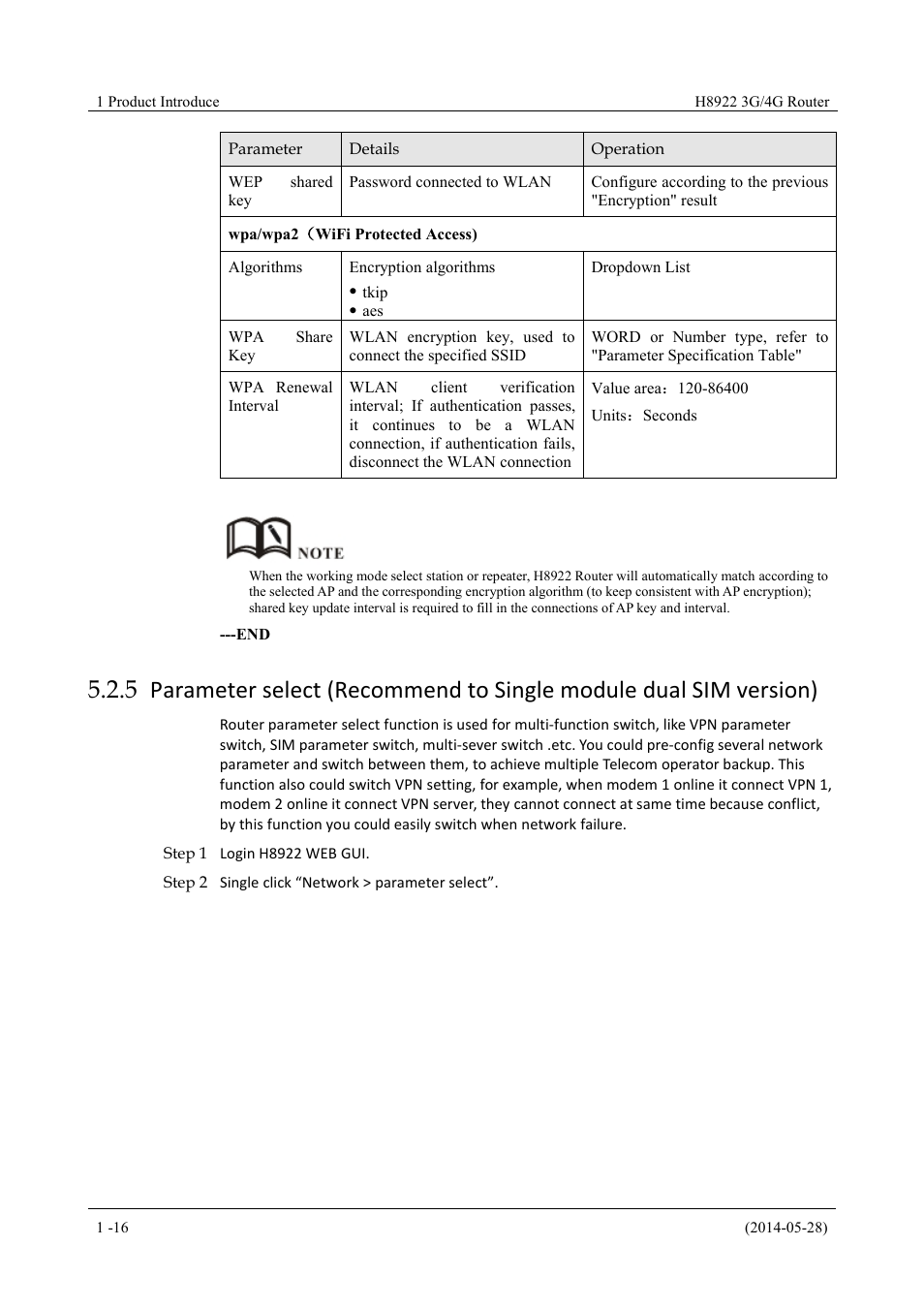 Parameterselect(recommendtosinglemoduledual | Hongdian H8922 Dual SIM Single Module User Manual | Page 52 / 145