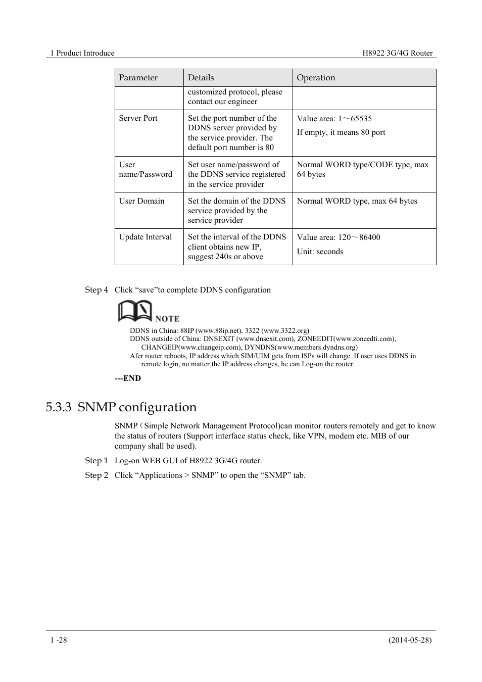 Snmpconfiguration, 3 snmp configuration | Hongdian H8922 Dual SIM Single Module User Manual | Page 64 / 145