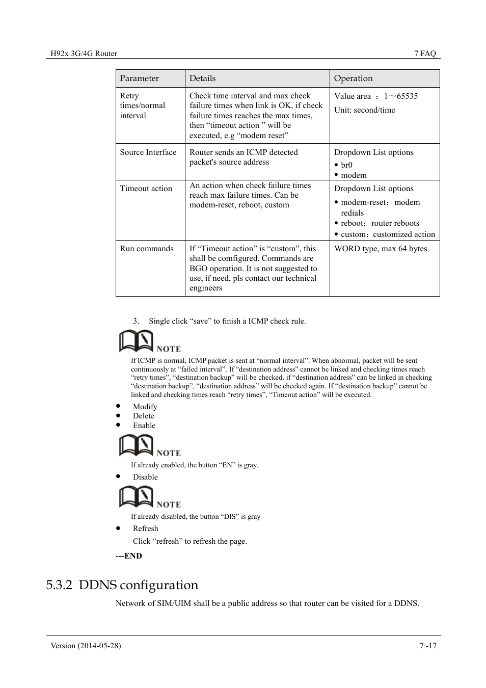 Ddnsconfiguration, 2 ddns configuration | Hongdian H7921/H7920 Basic 3G/4G Router User Manual | Page 51 / 129