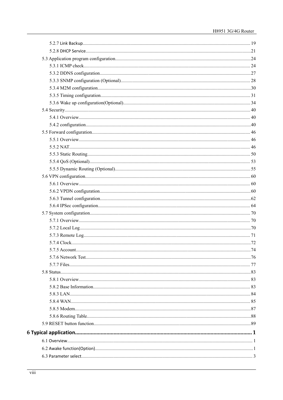 6 typical application | Hongdian H8951 3G/4G Wi-Fi router User Manual | Page 8 / 139