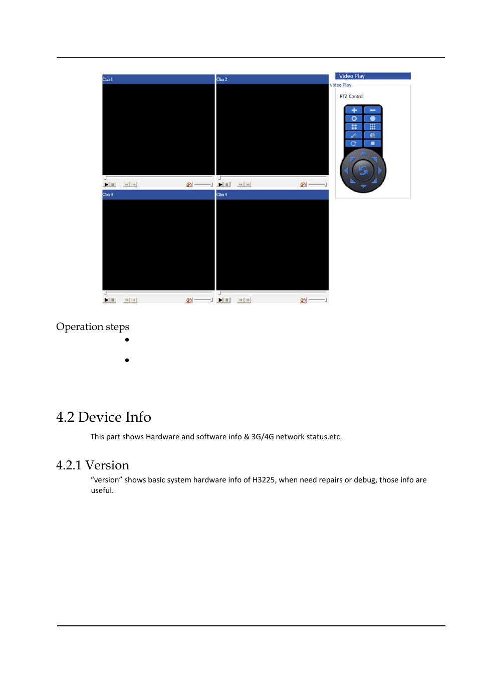 2 device info, 1 version | Hongdian H3324 4CH HDD MDVR User Manual | Page 42 / 60