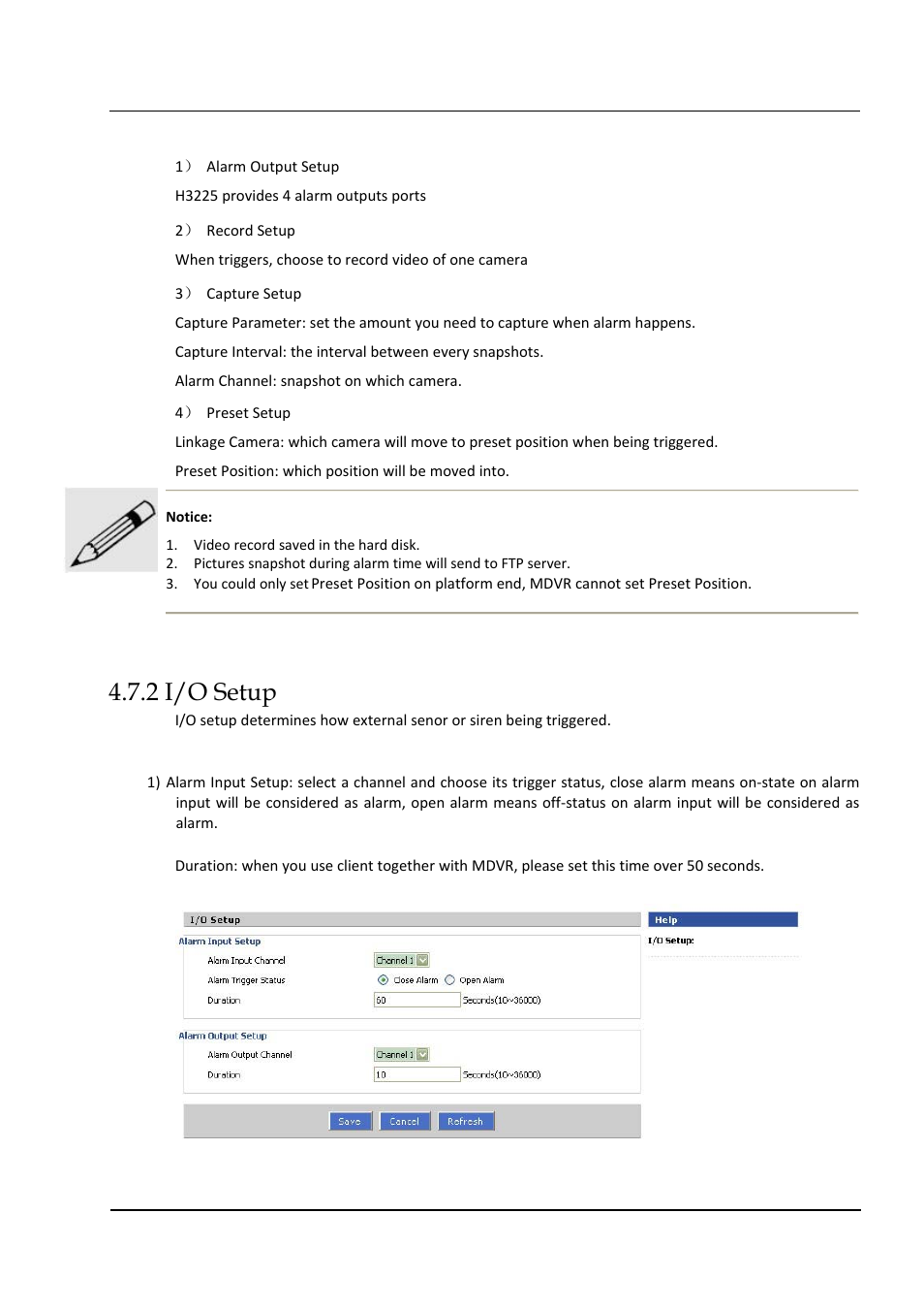 2 i/o setup | Hongdian H3324 4CH HDD MDVR User Manual | Page 54 / 60