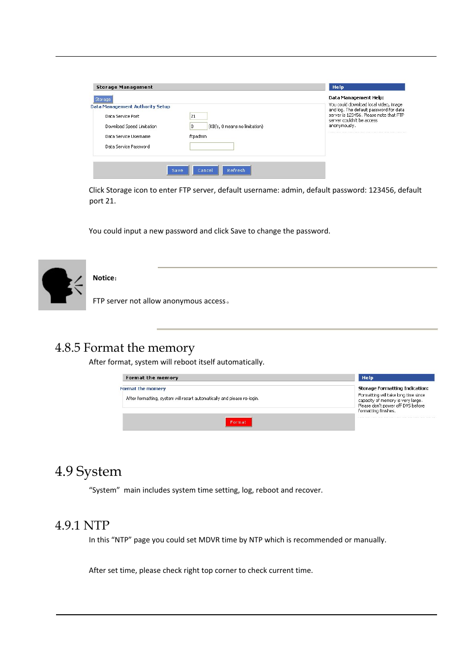 9 system, 1 ntp | Hongdian H3324 4CH HDD MDVR User Manual | Page 57 / 60