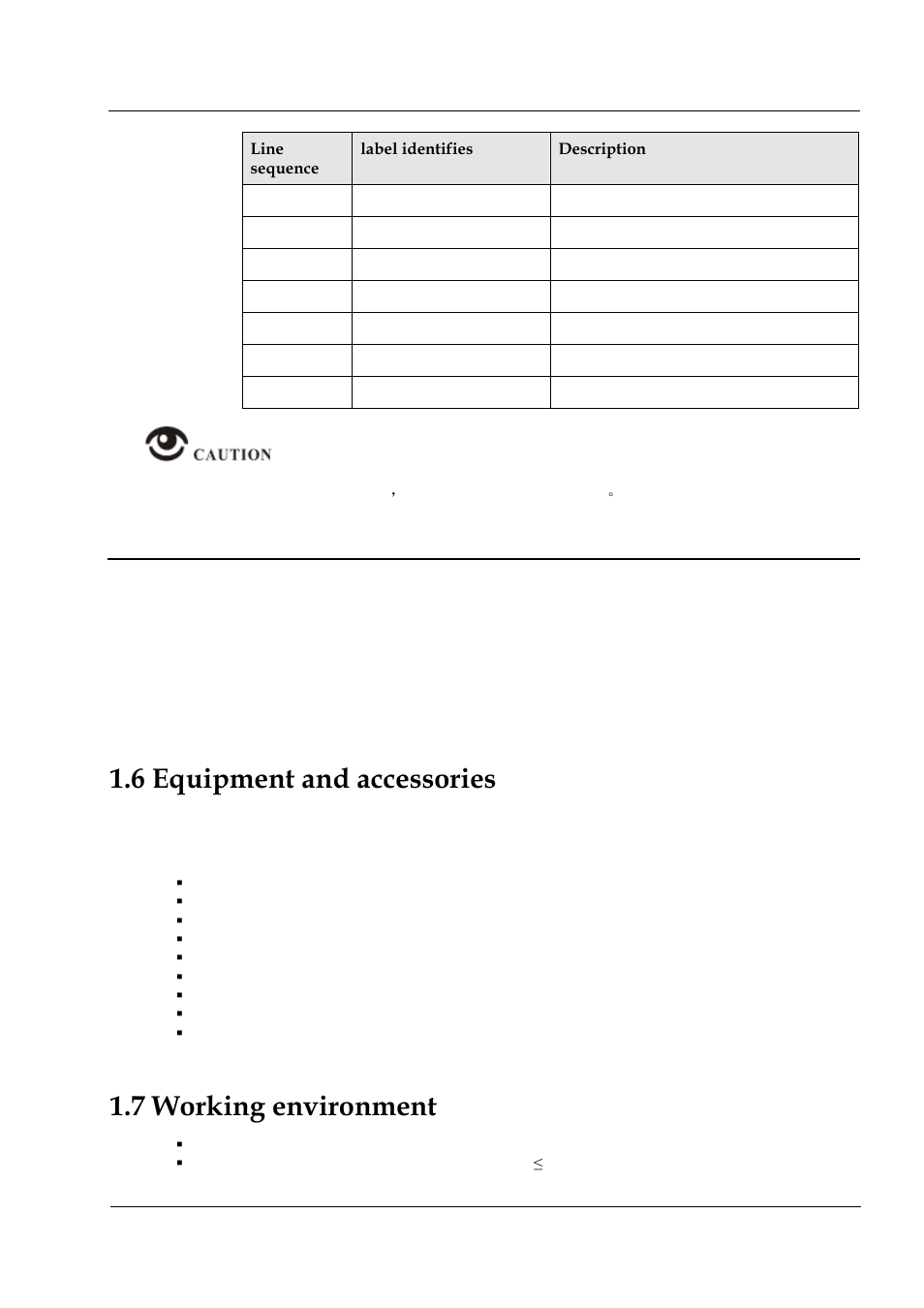 6 equipment and accessories, 7 working environment | Hongdian H3201 1CH SD DVS User Manual | Page 22 / 54