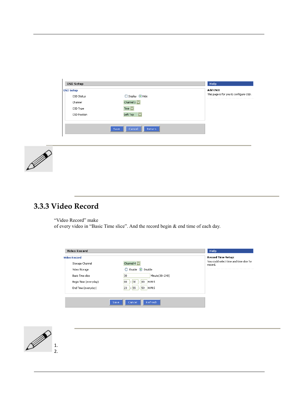 3 video record, Figure 3-7 add osd | Hongdian H3201 1CH SD DVS User Manual | Page 34 / 54