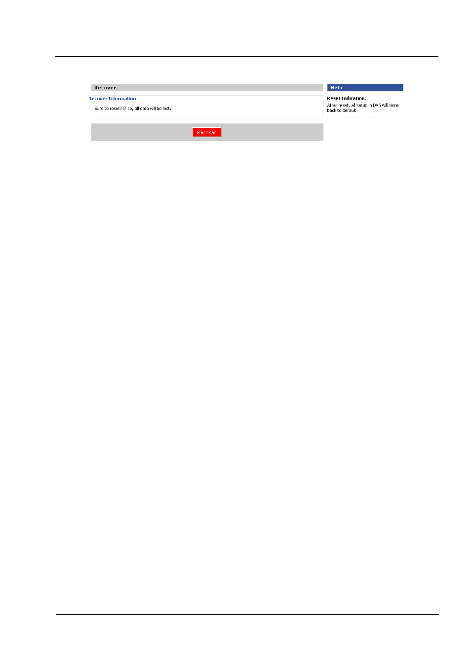 Figure 3-34 recover | Hongdian H3201 1CH SD DVS User Manual | Page 51 / 54