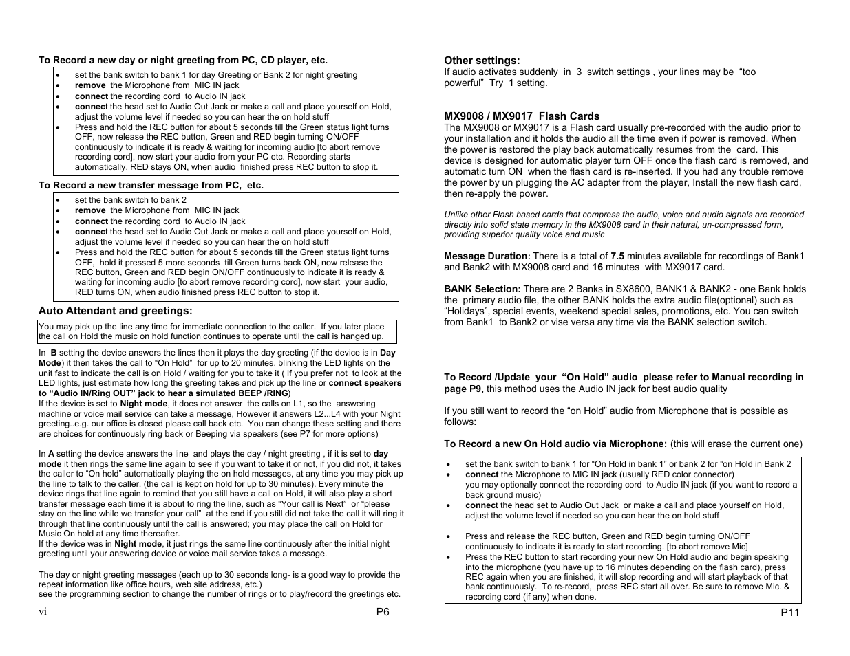 Invotel SX8600 User Manual | Page 6 / 8
