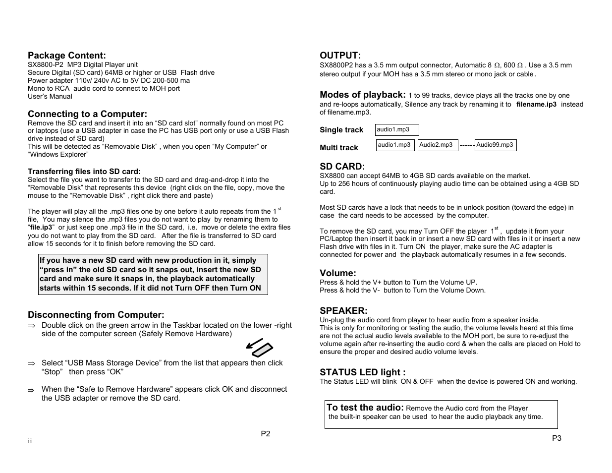 Invotel SX8800 User Manual | Page 2 / 2