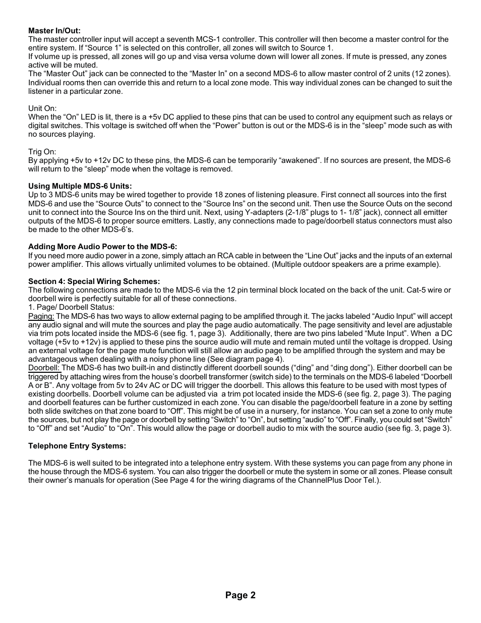 Channel Plus CHANNELPLUS MDS-6 User Manual | Page 10 / 22