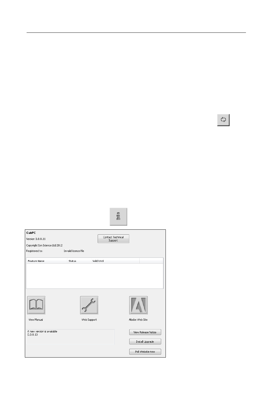 Upgrading firmware and software | Ion Science Cub User Manual | Page 20 / 42