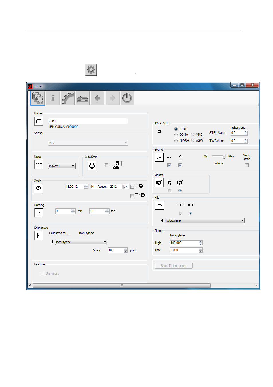 Configuring a cub | Ion Science Cub User Manual | Page 24 / 42