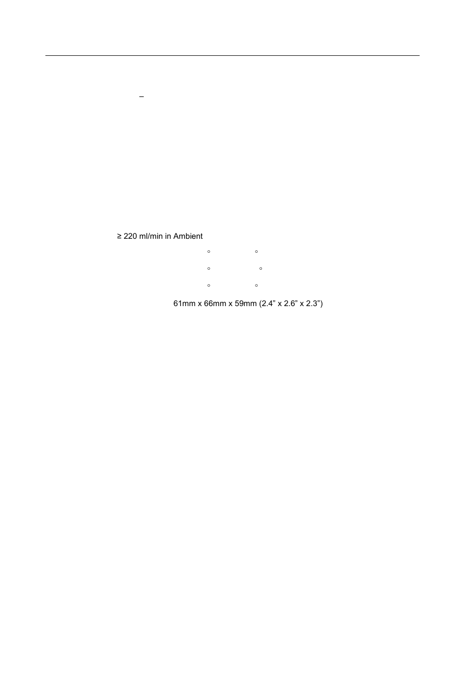 Technical specifications | Ion Science Cub User Manual | Page 41 / 42