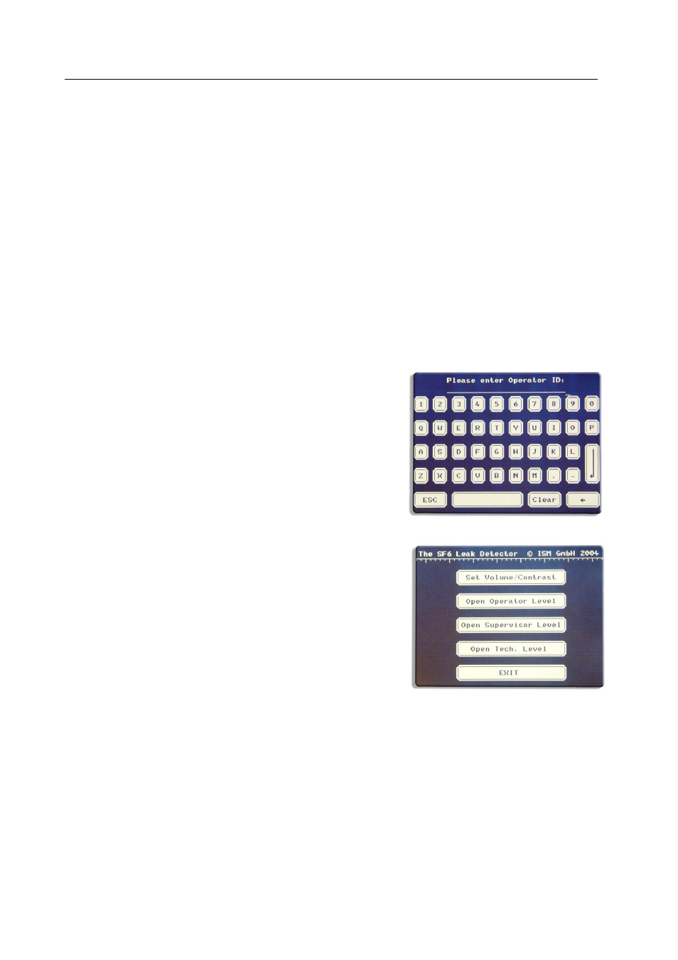 Setting up the operating parameters, Entry of passwords and numbers, Activating the operating mode menu | Ion Science SF6 P1:p User Manual | Page 18 / 42