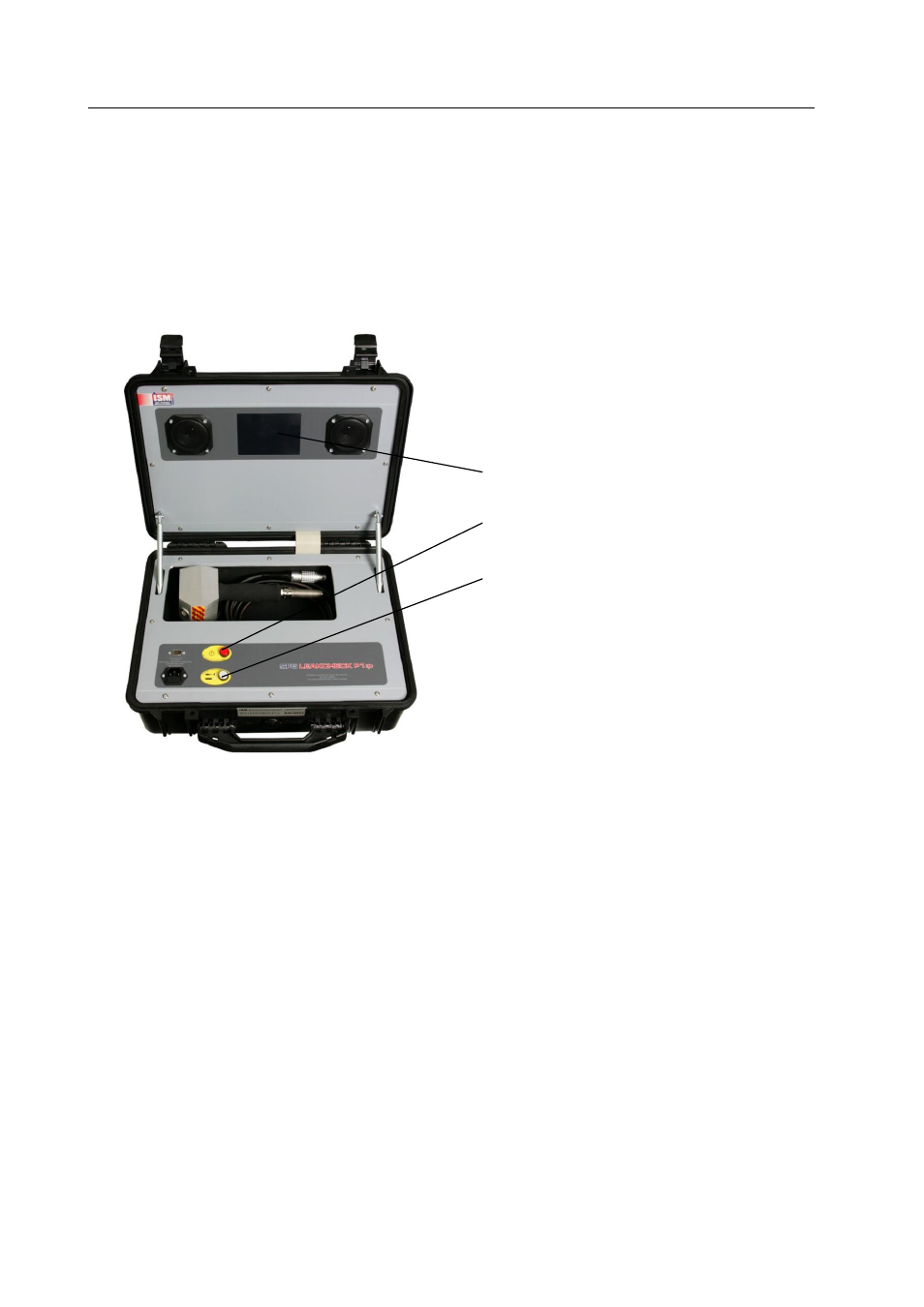 Control and display elements, Control and display elements on the base unit | Ion Science SF6 P1:p User Manual | Page 9 / 42