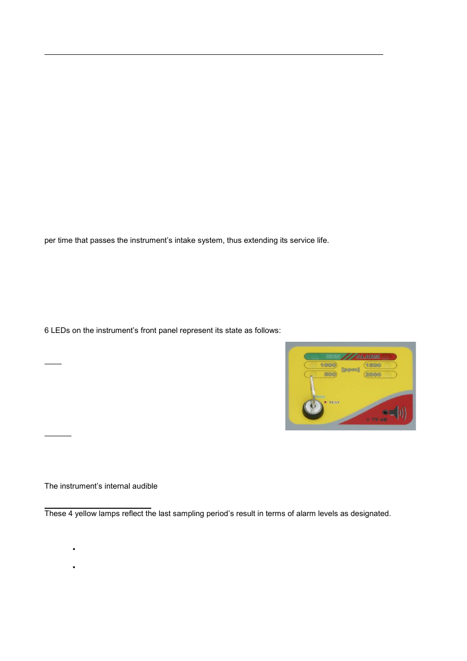 Operation, Auto-zero at startup, Measuring interval | Indicator lights | Ion Science SF6 P2 User Manual | Page 8 / 16