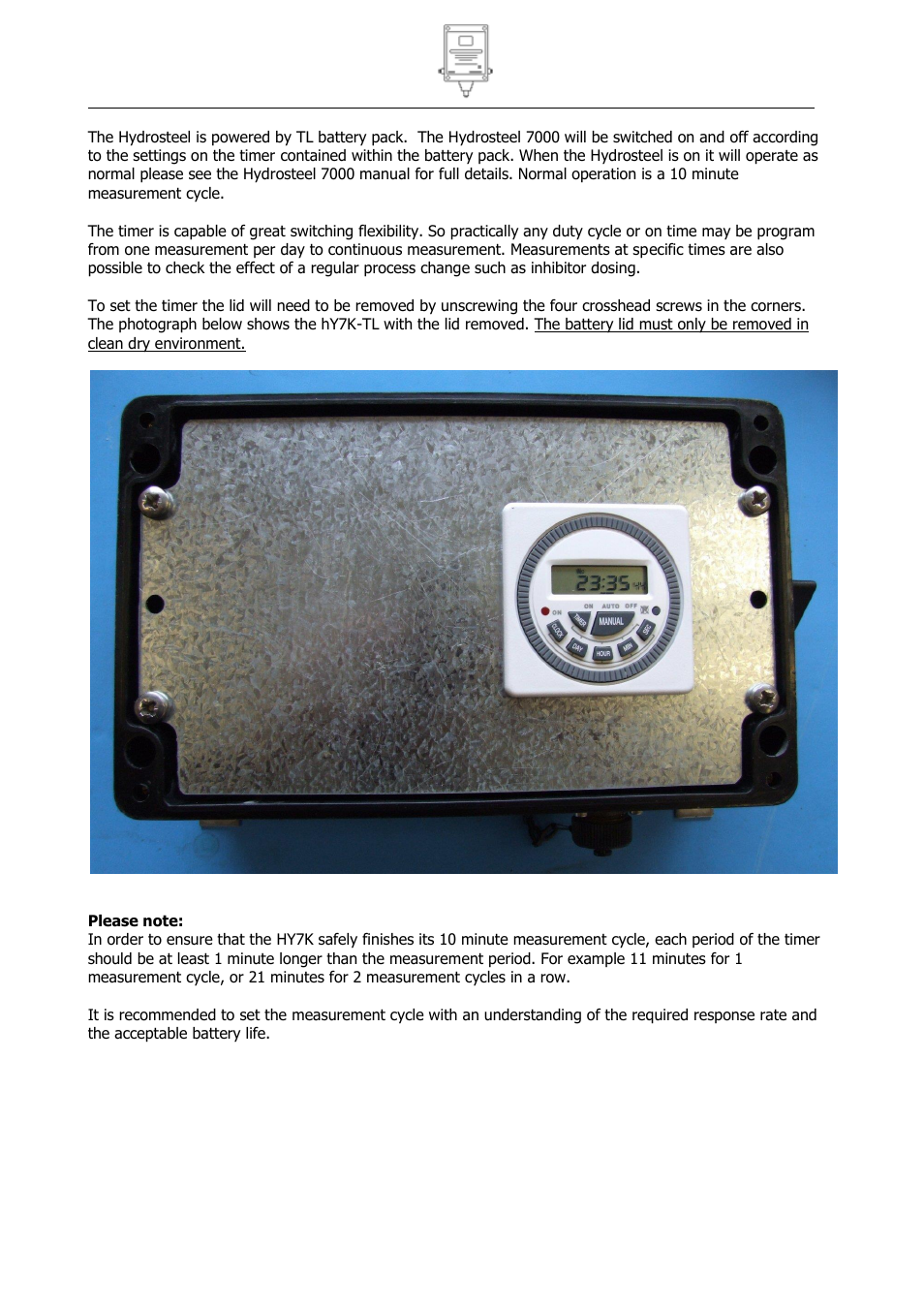 Ion Science Hydrosteel 7000TL User Manual | Page 8 / 18