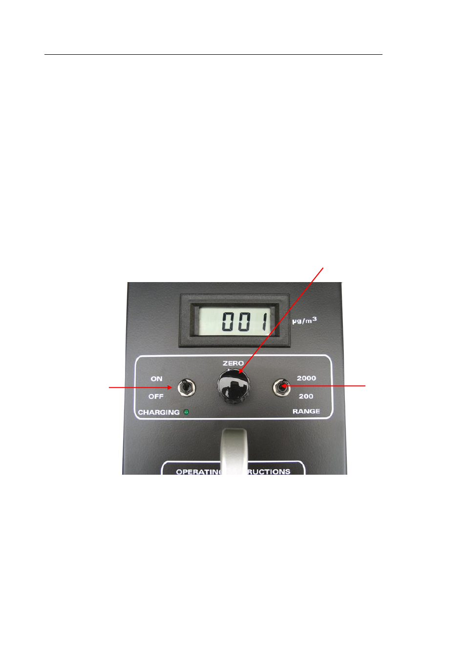 Operating controls | Ion Science MVI User Manual | Page 11 / 23