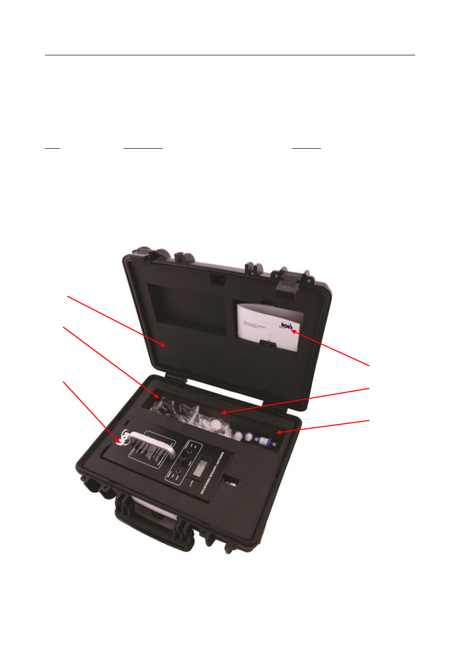 Packing list | Ion Science MVI User Manual | Page 9 / 23