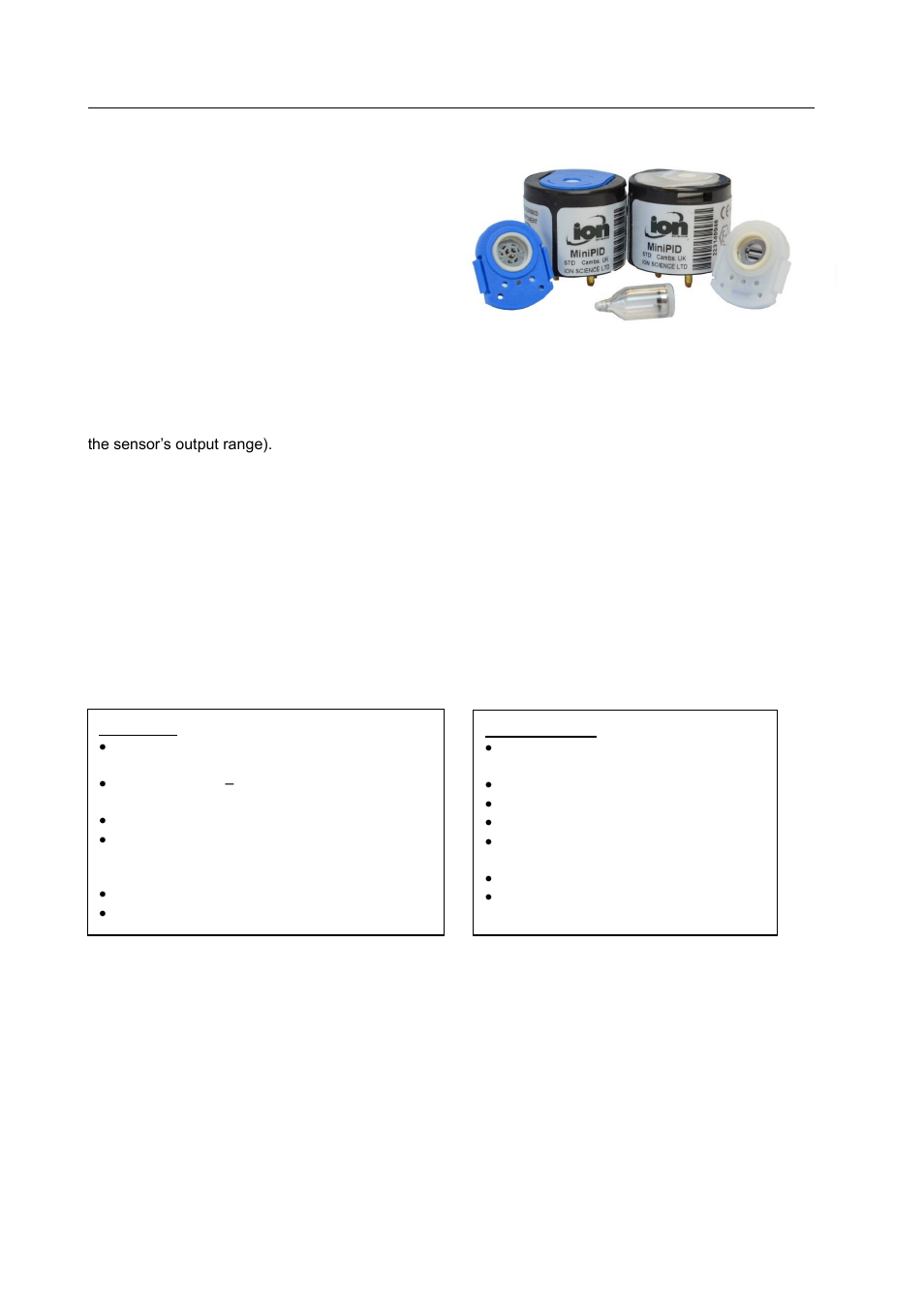 Introduction | Ion Science MiniPID User Manual | Page 6 / 27