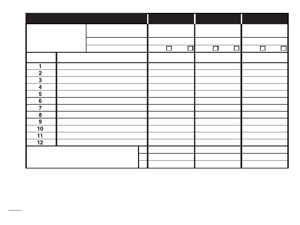 Fiche de plan d’arrosage | Irritrol KwikDial Series User Manual | Page 52 / 60