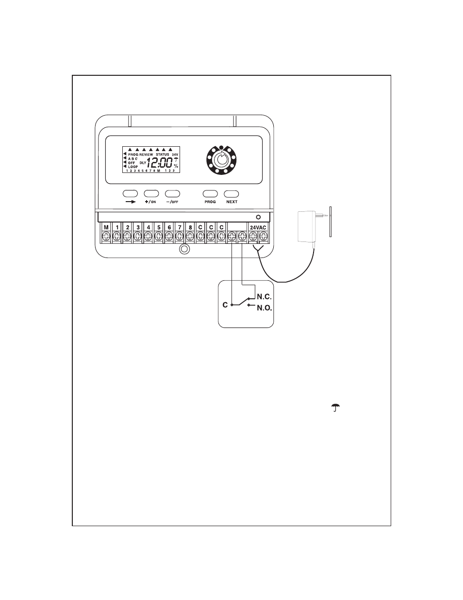 Sensor connection and operation, Sensor | Irritrol Junior MAX User Manual | Page 5 / 12