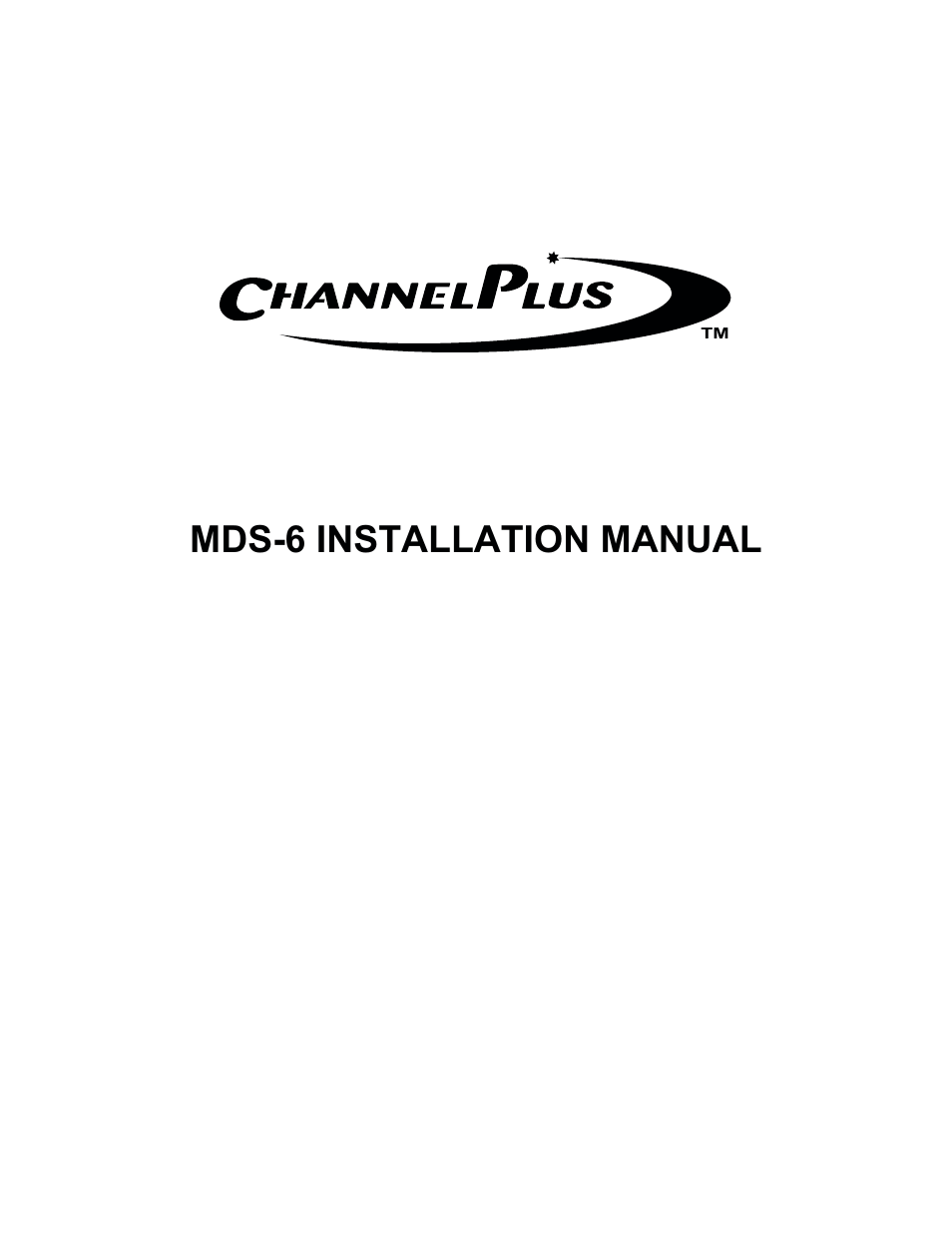 Mds-6 installation manual | Channel Plus MDS-6 User Manual | Page 8 / 22