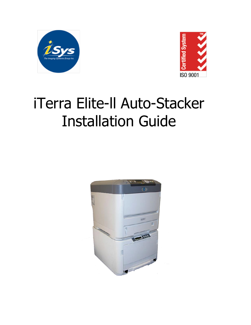 iSys iTerra Elite II Color LED Plotter User Manual | 14 pages