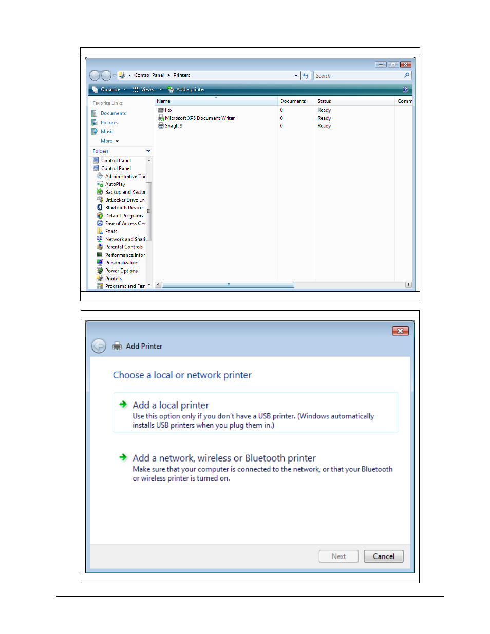Driver installation for windows vista | iSys iTerra Lite Color Inkjet Printer User Manual | Page 15 / 46