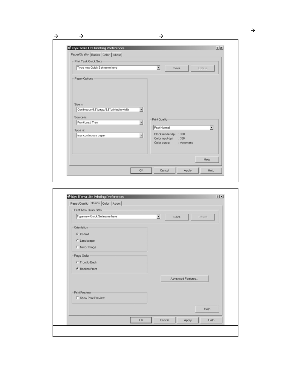 Printing preferences | iSys iTerra Lite Color Inkjet Printer User Manual | Page 26 / 46