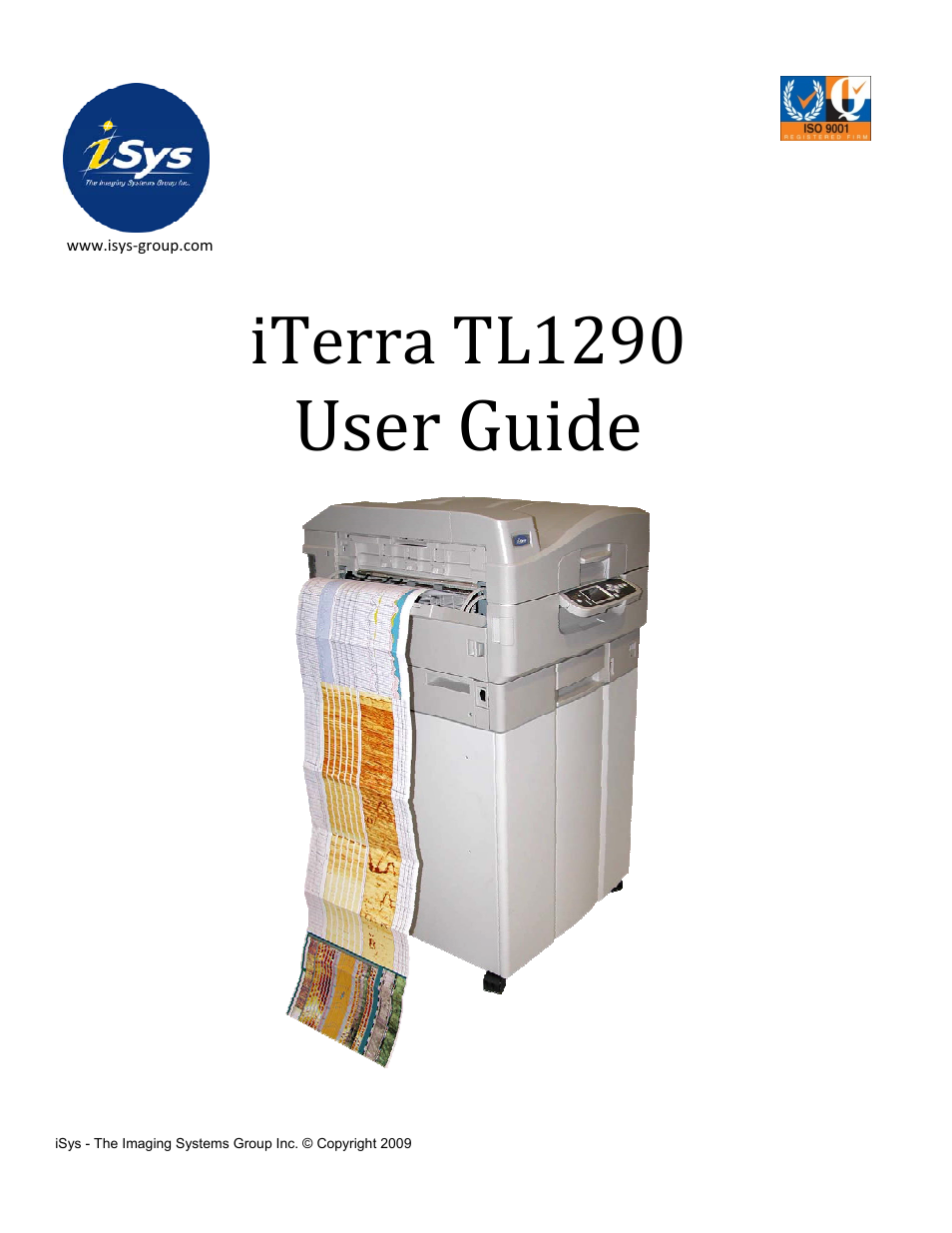 iSys iTerra TL1290 Color LED Printer User Manual | 44 pages