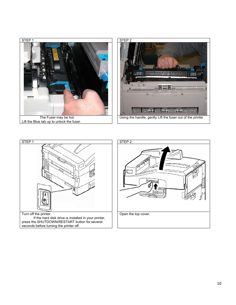 Replacing the fuser, Replacing the transfer belt | iSys iTerra TL1290 Color LED Printer User Manual | Page 12 / 44