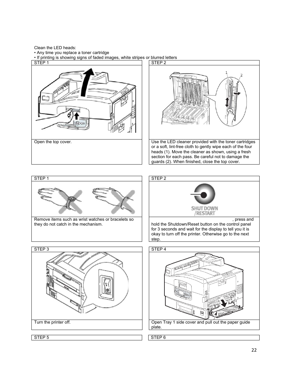 Maintenance | iSys iTerra TL1290 Color LED Printer User Manual | Page 24 / 44