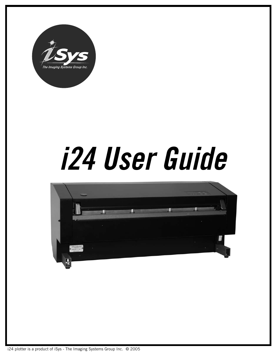 iSys i24 Direct Imaging Printer User Manual | 31 pages