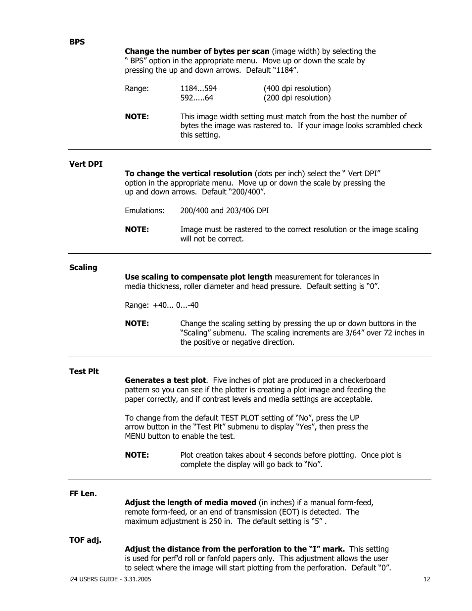 iSys i24 Direct Imaging Printer User Manual | Page 13 / 31