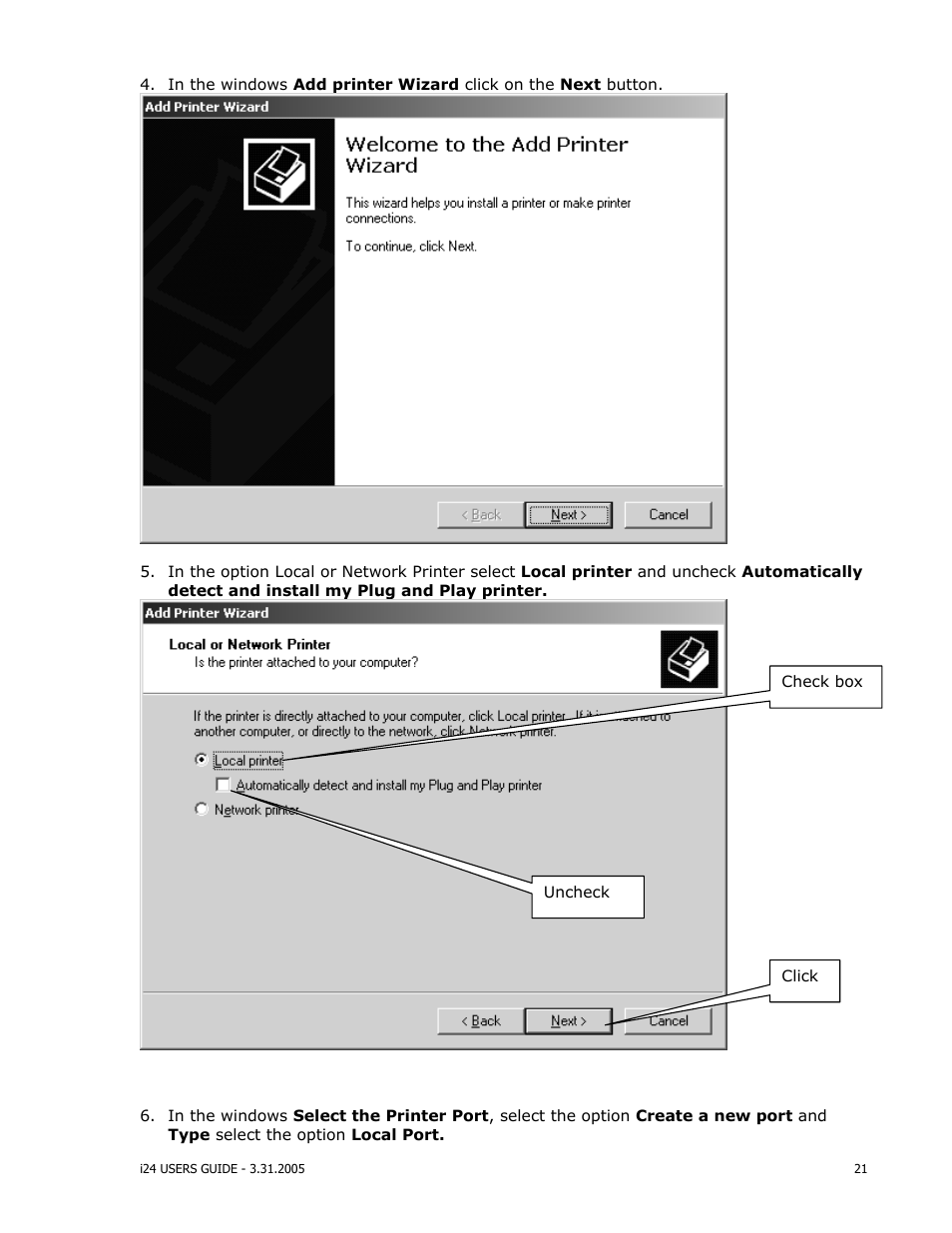 iSys i24 Direct Imaging Printer User Manual | Page 22 / 31