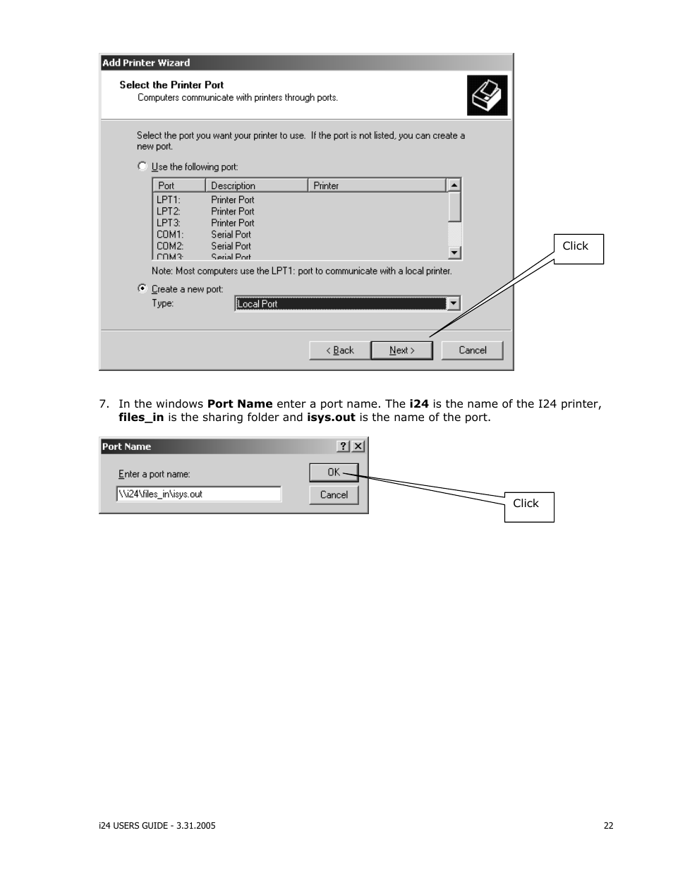 iSys i24 Direct Imaging Printer User Manual | Page 23 / 31