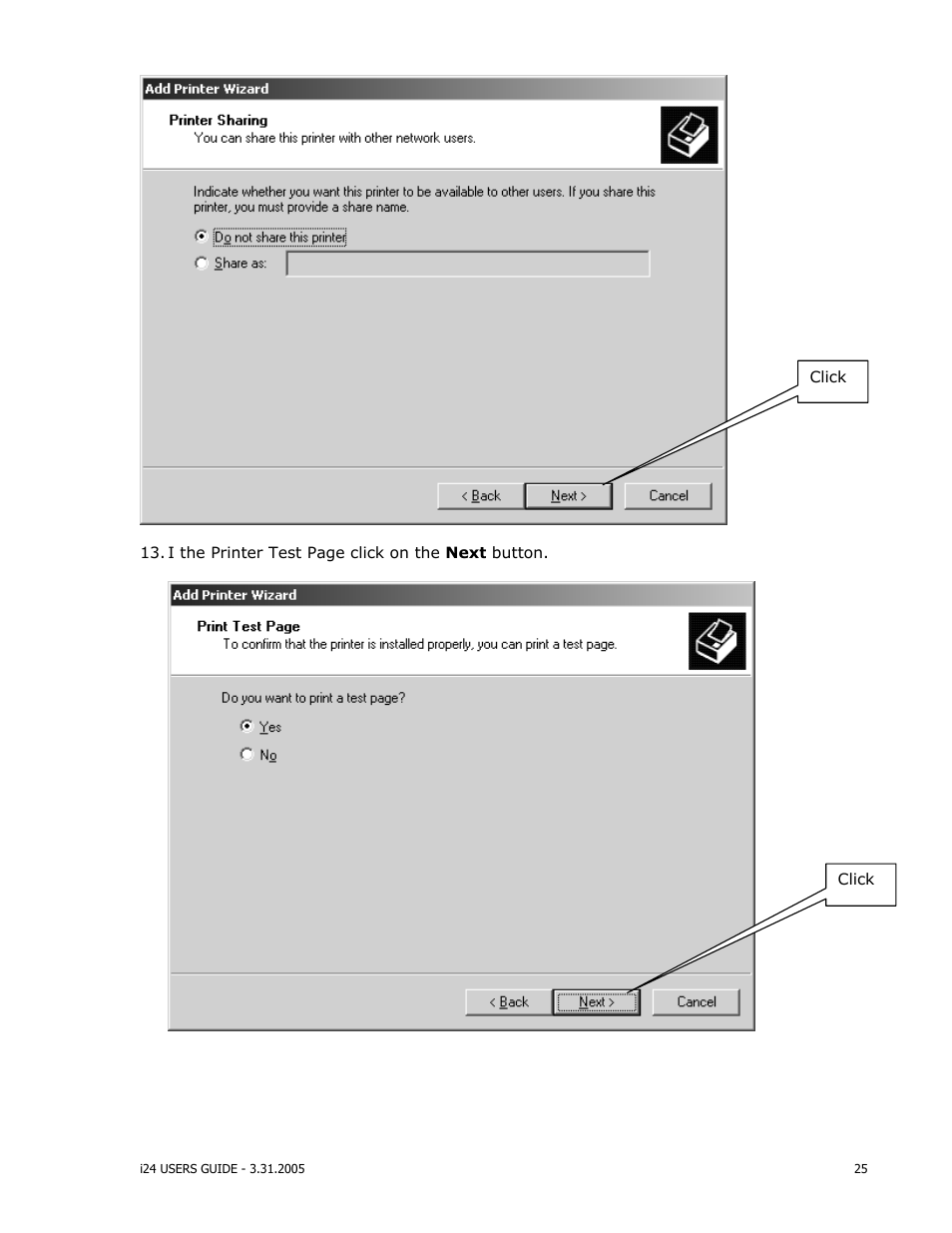 iSys i24 Direct Imaging Printer User Manual | Page 26 / 31