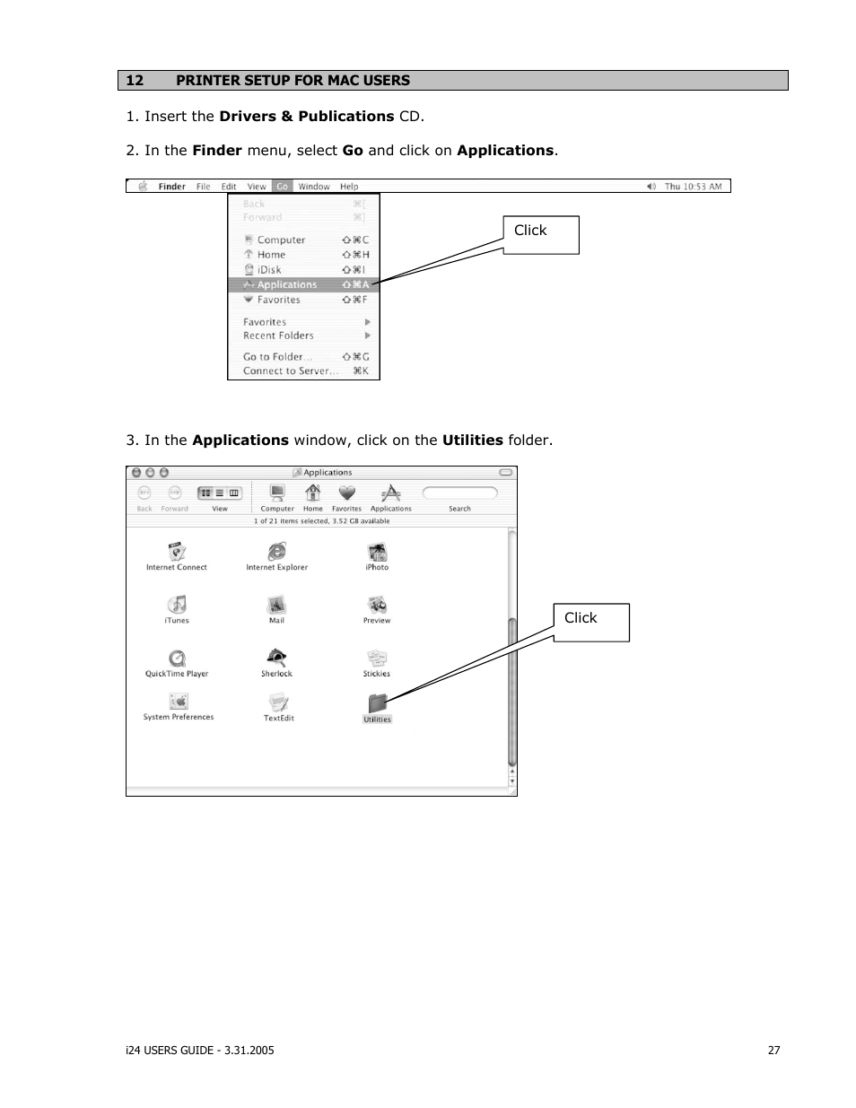 iSys i24 Direct Imaging Printer User Manual | Page 28 / 31