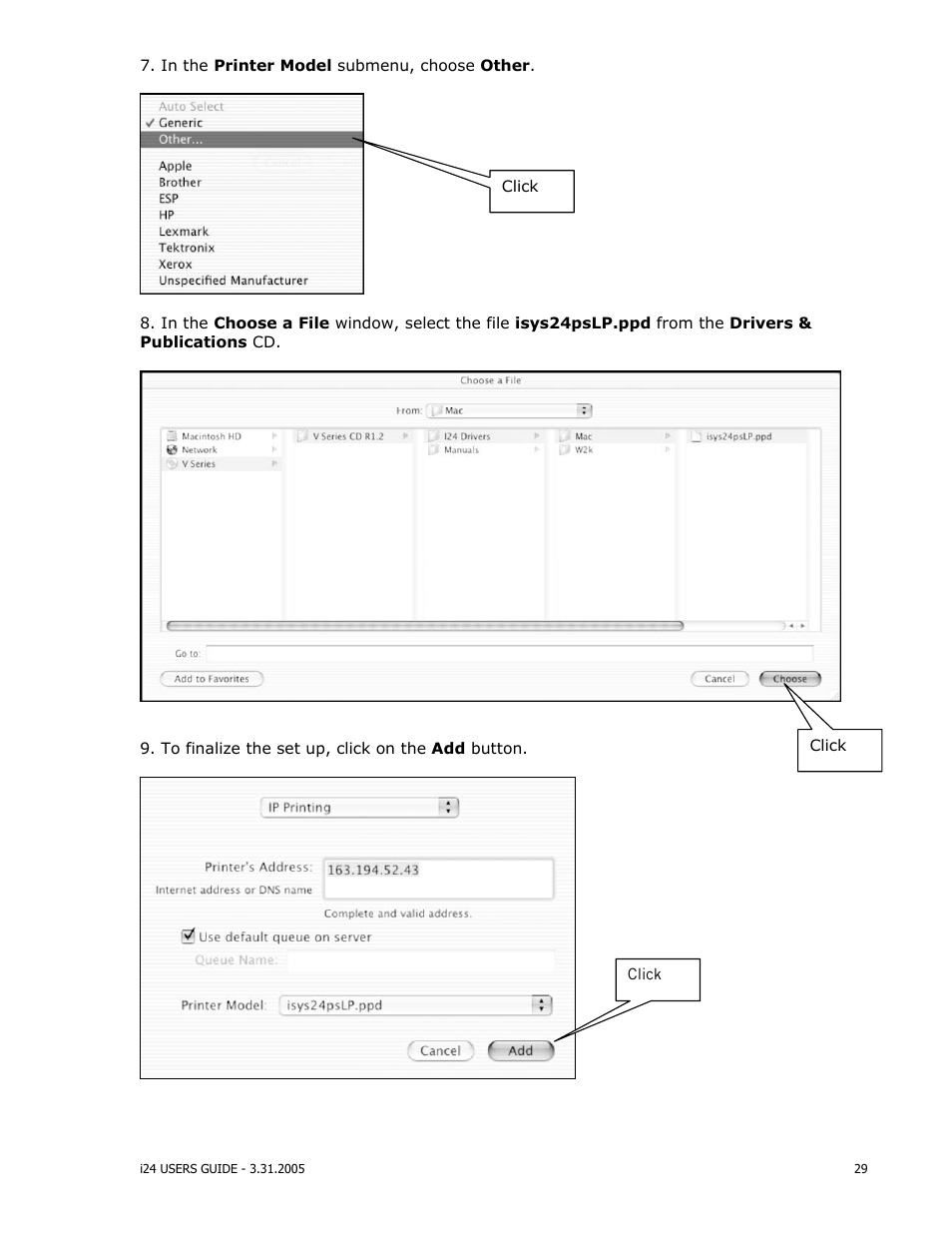 iSys i24 Direct Imaging Printer User Manual | Page 30 / 31