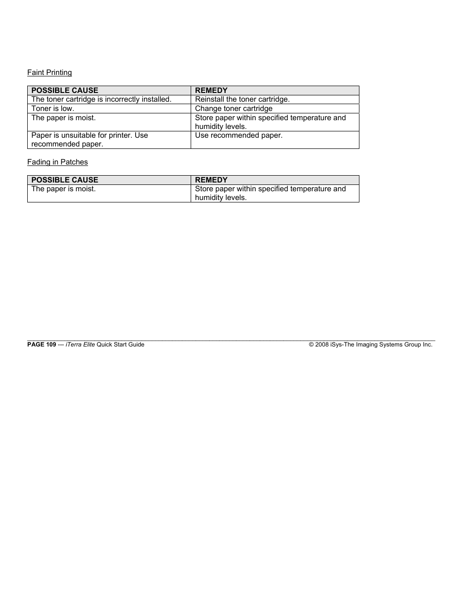 iSys iTerra Elite Color LED Printer User Manual | Page 109 / 119