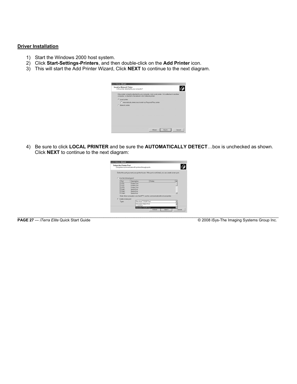 iSys iTerra Elite Color LED Printer User Manual | Page 27 / 119