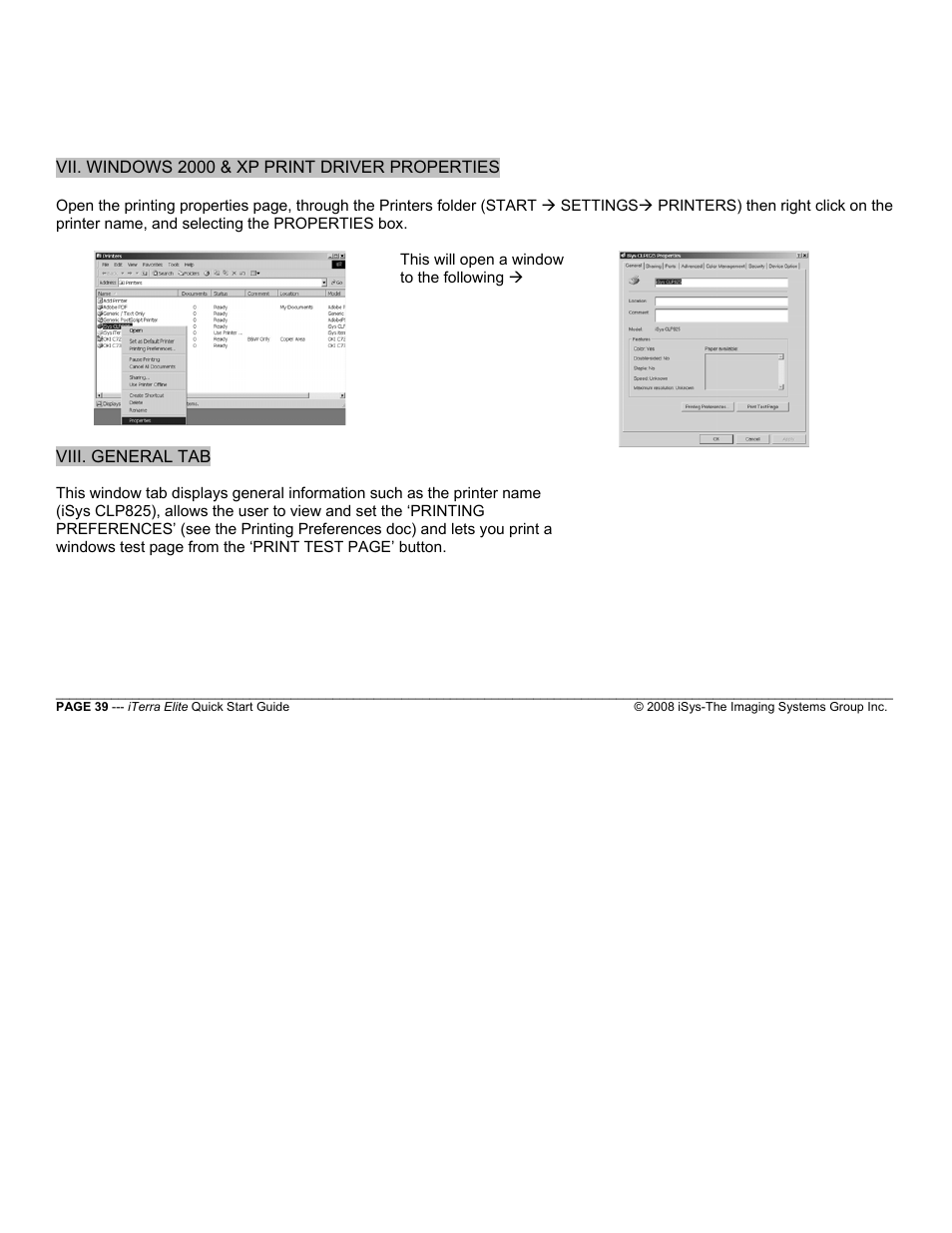 iSys iTerra Elite Color LED Printer User Manual | Page 39 / 119