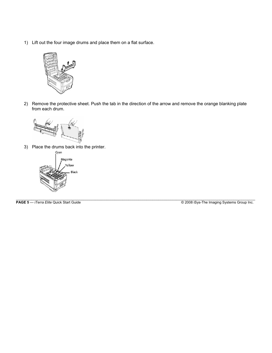 iSys iTerra Elite Color LED Printer User Manual | Page 5 / 119