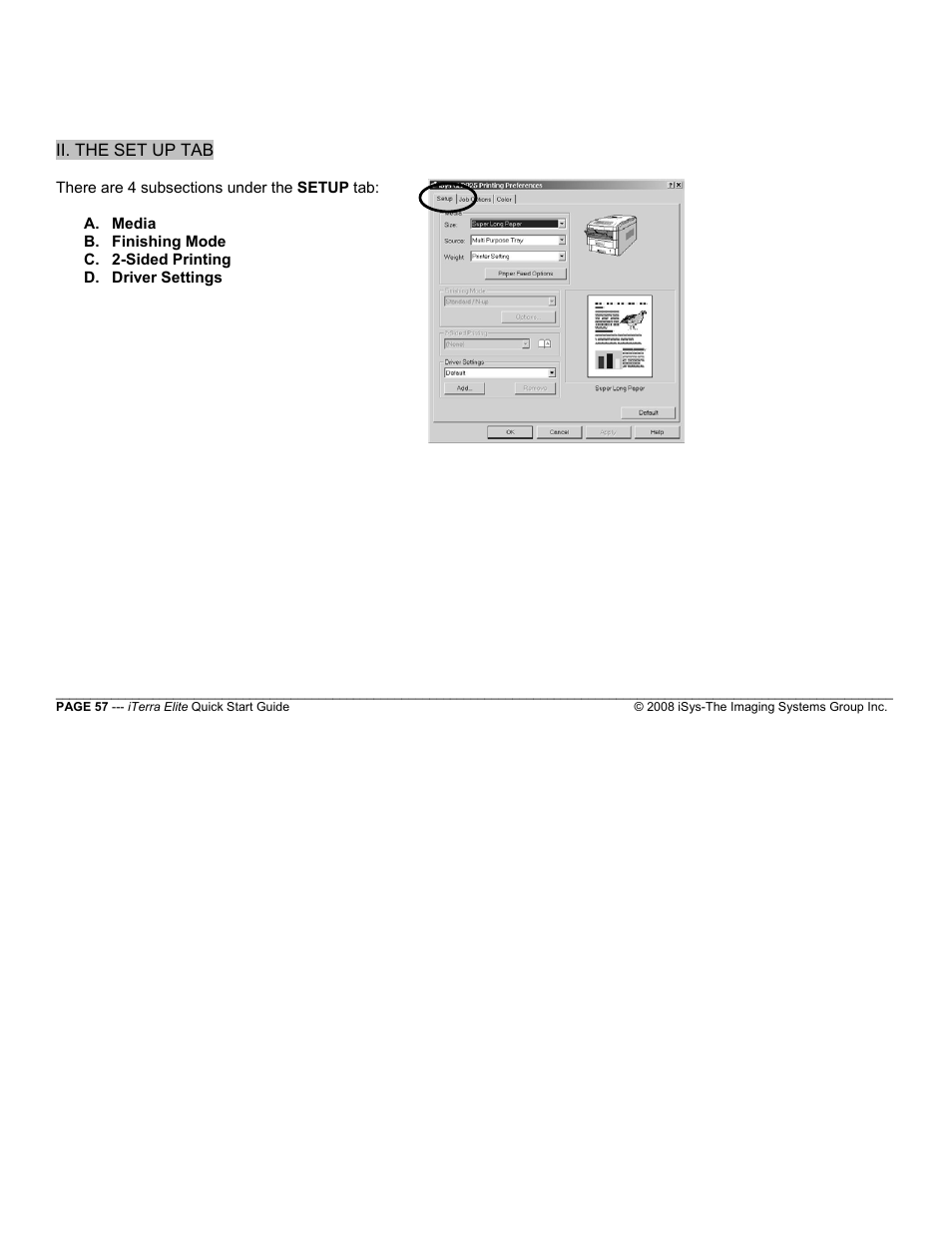 iSys iTerra Elite Color LED Printer User Manual | Page 57 / 119